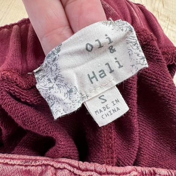 Oli & Hali Cabernet Tie Dye Sweatpants Size Small - Picture 7 of 10